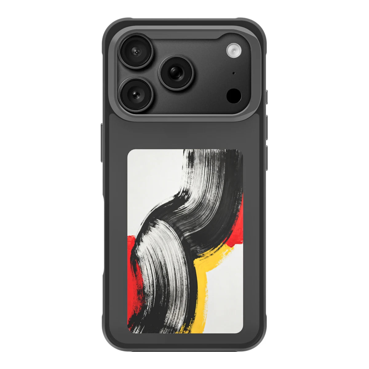 Funda  para iPhone 17 Pro Max - disponible en colores negro, gris y naranja.